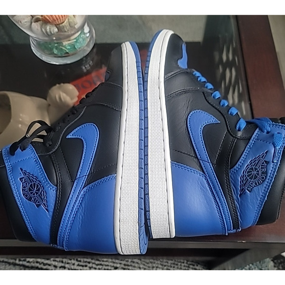 Nike Retro Jordan 1 Mid Black Royal Blue Size 9 Mens 555088-007 2017 main image 7
